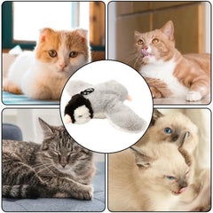 Electric Bird Teasing Cat Toy Interactive Simulation Bird Plush Toy Pet Kitten Teasing Toys for cats and kittens to practice