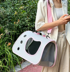 Premium Portable Foldable Breathable Pet Carrier Bag Lightweight for Small Dogs Cats Outdoor Cat Kitten Shoulder Carrying Bag