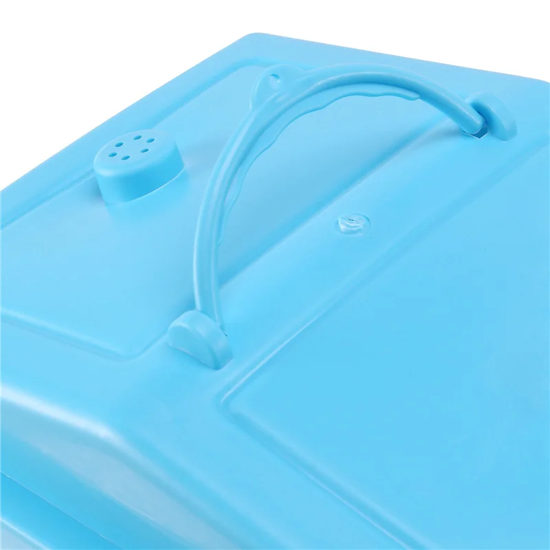 2X Pet Cage Hamster Cottage With Transparent Skylight Double Layer House For Hamster Golden Hamster Pet Blue-AT64