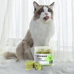 Cat Grass Treats Dried Chew Kitten Biscuits Snacks Toy Freeze Dried Cat Teeth Cleaning Grass Treats for Pet Kitten of Any Age