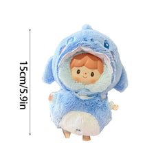 Kids Doll Dress up Clothes Kids Doll Clothing Soft Anime Plush Clothing Doll Clothes Suit Outfit Accessories Plush Doll's