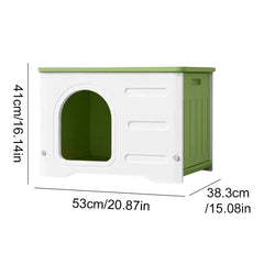 Four Seasons Waterproof Pet Shelter Outdoor Cats Dogs Shelter Windproof Rainproof Cozy House for Small Pets Outdoor Kitten Nest