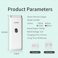 Pet Grooming  Kittens And Puppies Mute Electric Push Clippers Electric Waterproof Professional Shaving