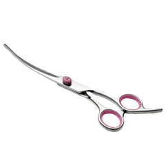 Curved Dog Grooming Scissors Curved Dog Trimmer Trimming Hair Scissors Safety Pet Tool With Round Tips Professional Grooming