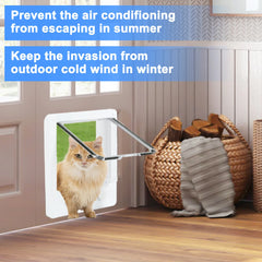 Pet door dual rotary switch, cat and dog hole entry and exit direction, pet door, cat and dog house, dog door, cat door