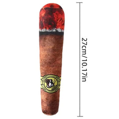 Pet Funny Toys Cigar Big Smoke Plush Sound Squeak Fake Cigarettes Toys Dog Chew Molar Interactive Game Bite Resistant Pet Toy