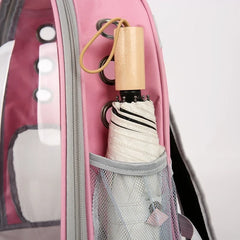 Portable Pet Backpack Outdoor Cat Supplies Transparent Shoulder Bag Pet Bag Breathable Space