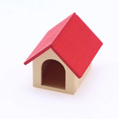 Dollhouse Miniature Pet Dog Mini Animal Wooden House Model Simulation Furniture Fairy Garden Living Scene Accessories kids Gift