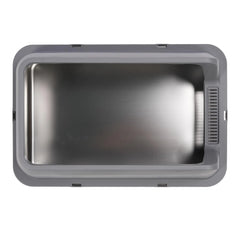 Stainless Steel Enclosed Litter Box Spacious Easy Access Removable Sturdy High Sides Stainless Steel Litter Box for Large Cats