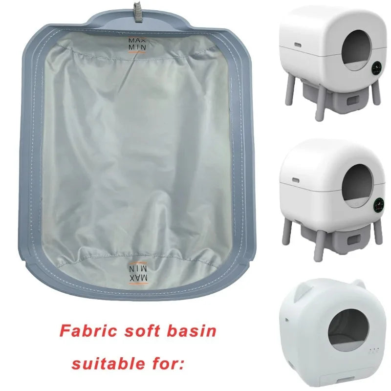 Smart Litter Box Accessories Soft Premium Fabric Liner Automatic Removable Liner Easy Clean Collecting Feces Bottom Capsule Mat