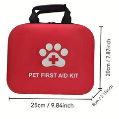 Outdoor Pet First Aid Kit -Compact Portable Bag for Dogs and Cats Essential for Hiking,Camping, Outdoor , Home Use, Car Travel