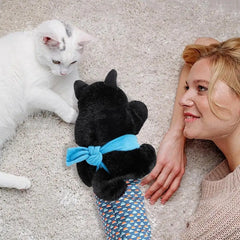 Cat Puppet Wrestler Wrestling Glove With Sturdy Padding Soft Plush Cat Wrestle Toy Animal Hand Glove Interactive Play Cat Toys