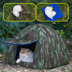Cat Outdoor Tent Pets Waterproof Warm Beds House Pet Puppy Comfort Semi Enclosed Sleeping Furniture Cat Supplies Accessories