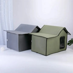 Outdoor Cat House Removable and Washable Design Pet Bed Waterproof Cat Dog Universal Convenient Storage and Washable Dog House
