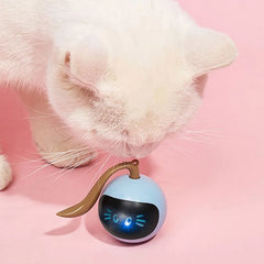 Interactive Cat Toy Colorful LED Self Rotating Smart Pet Ball Toys Kitten Automatic Ball Toys for for Indoor Cats Chase Game