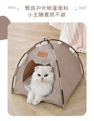 Pet Nest Tent Semi Closed Foldable Outdoor Pet Supplies Breathable Tent Pet Summer Cooling Warm Pads Pet Decoration Supplies