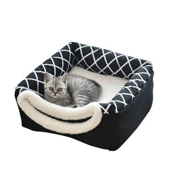 Closed Pet Sleeping House Small Dogs Cat Bed All Season Puppy Nest Winter Warm Cat Litter Pet Villa Closed Kennel Pet Supplies