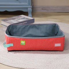 Semi Enclosed Cat Litter Box, Foldable, Portable, Waterproof, Oxford Cloth, Open Cat Toilet  Cat Litter Box Pet Supplies & Pet