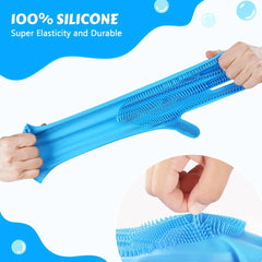 Pet Grooming Gloves Dog Cat Bathing Cleaning Glove Shampoo Scrubber Clean Soft Silicone Hair Removal Glove Hand Skin Protection