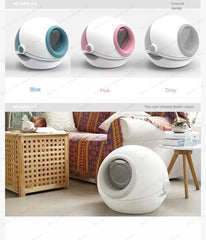 Fully Enclosed Odor-isolating Cat Litter Box Splash-proof Large Cat Toilet Cat Supplies Cat Litter Tray with Shovel