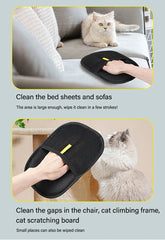 Pet Grooming Gloves Static Dedusting Brush Pet Hair Remover Brush Removing Dog Cat Hair From Sofa Carpet Clothes Tool Supplies