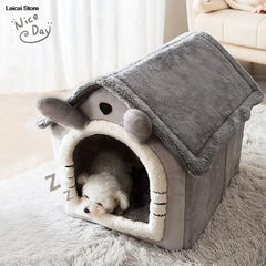 Pet Folding House Winter Kennel for Small Medium Dogs And Cats