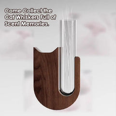Cat Whisker Collector Pet Dogs Hair Preservation Glass Vase Pet Hair Beard Collector Fridge Magnets Pets Souvenir Gift
