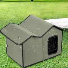 Outdoor Cat House Removable and Washable Design Pet Bed Waterproof Cat Dog Universal Convenient Storage and Washable Dog House