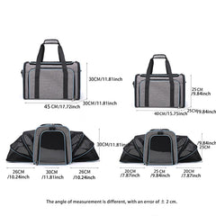 Pet Carrier Bag Foldable Small Dog Charter Carrying Cat Out Bag Expansion Pet Bag Mesh Breathable Expansion Foldable Handheld C