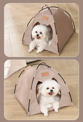Pet Nest Tent Semi Closed Foldable Outdoor Pet Supplies Breathable Tent Pet Summer Cooling Warm Pads Pet Decoration Supplies