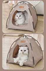 Pet Nest Tent Semi Closed Foldable Outdoor Pet Supplies Breathable Tent Pet Summer Cooling Warm Pads Pet Decoration Supplies