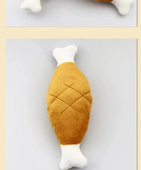 Pet Push Toys, Dogs, Self Relieving and Vocalizing Toys, Cat Teeth Grinding and Bite Resistant Interactive Toys Bone