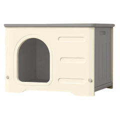 Four Seasons Waterproof Pet Shelter Outdoor Cats Dogs Shelter Windproof Rainproof Cozy House for Small Pets Outdoor Kitten Nest