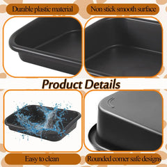 Premium litter box, oversized pet litter box Low entry open litter box, suitable for weak, elderly kittens, easy to clean