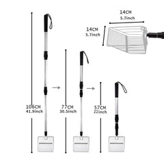 Chicken Coop Scooper Stretchable Chicken Coop Cleaning Tools Chicken Coop Accessories Poop Shovel For Separating Poop And Debris