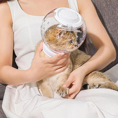 Cat Muzzle Cat Grooming Masque Clear Cat Adjustable Hood Pet Grooming Cover Accessory Prevent from Cats Biting Chewing