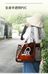 Pet bag Cat bag Portable going out Transparent schoolbag Carrying one-shoulder portable cat bag Dog dog