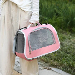 Pet Outing Portable Cat Dogs Handbag Summer Breathable Carrier Travel Puppy Kitten Single Shoulder Bag Pet Carrying Bag Supplie