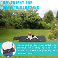 100x70cm All-Season Waterproof Pet Mat Foldable Outdoor Dog Pad Non-Slip Bottom for Camping Travel Indoor Outdoor Use