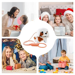 Puppy Toys For Kids Walking Dog Fur-real Pets Realistic Stuffed Animals Purring Dog Stuffed Animal Toy Dog For Kids Family