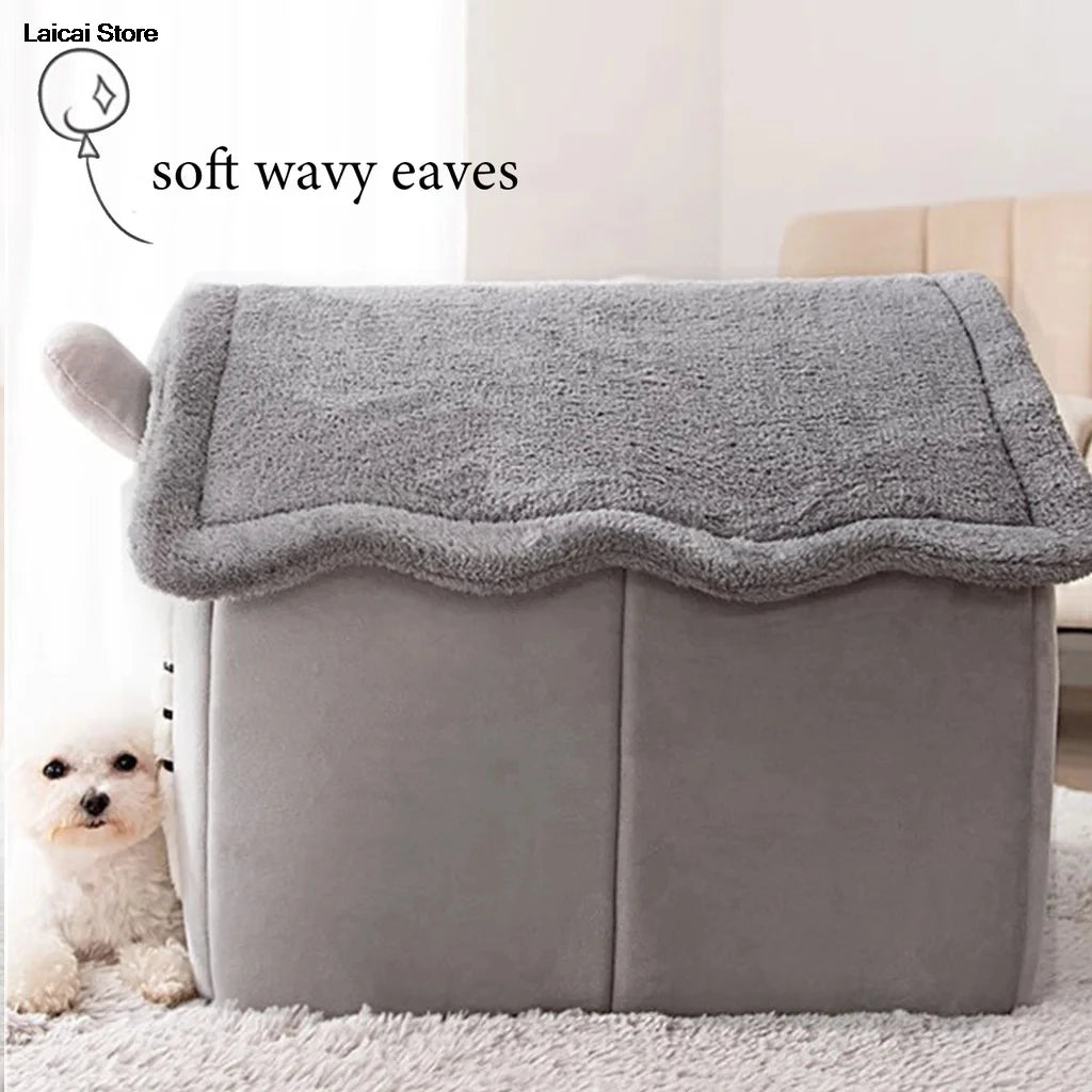 Pet Folding House Winter Kennel for Small Medium Dogs And Cats