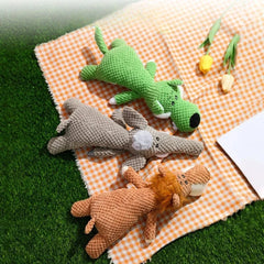 Plush Cartoon Puppy Dog Toys Pet Chew Squeak Toys Small Dogs Teeth Grinding Bite Interesting Cute and Highly Elastic Pet Toys