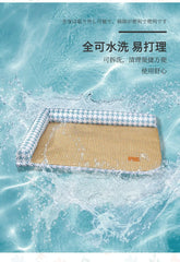 The Cat and Dog House Uses Large Straw MATS, Cat Beds, Ice Beds, Semi-disassembled and Washed Bamboo Mat MATS Pet Ice Pad