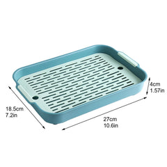 Rabbit Litter Box Small Pet Toilet Tray Rabbit Guinea Pig Litter Tray Toilet Box Detachable Grids Cover Rabbit Litter Tray