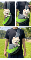 Pet Cat Dog Carrier Backpack Travel Tote Shoulder Bags Mesh Sling Carry Pack Pet Carrying Supplies Crossbody Shoulder Bag