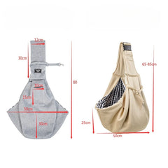 Pet Cat Dog Carrier Backpack Travel Tote Shoulder Bags Fashion Sling Carry Pack Pet Carrying Supplies Crossbody Shoulder Bag