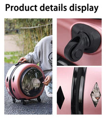 Portable Cat Carrying Bags Large Capacity Pet Carriers Backpack Travel Cats Carry Handbag with Wheel Pets Carriers Trolley Case