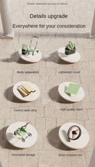 Detachable Pet Stroller Ultra-light Portable Outdoor Cat and Dog Stroller Aluminum Alloy Frame Four-wheel Shock Absorber