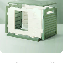 HOOPET Cat Litter Cat House Cottage Summer Outdoor Rainproof Dog Kennel Cat House Stray Cat Outdoor Nests