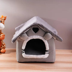 Foldable Sleeping Pet House Removable Washable Cat Cube Hide House Puppy Cave Sofa Pet Bed House for Small Dogs Medium Cats